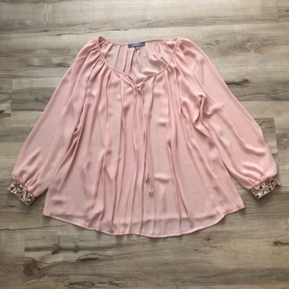 Pink Blouse with Bejewelled Cuffs - Picture 6 of 8